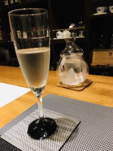 Cilled Sake in glass